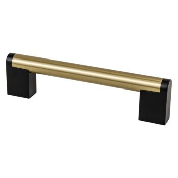 Modern Brushed Gold and Matte Black Pull 128mm – 2186-9MDB55-P