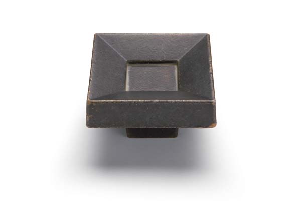 3345CRM Four Square Knob Antique Cream - LIMITED QUANTITY - only 11 left