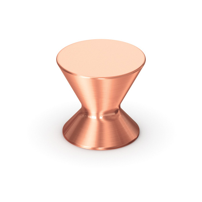 Briolette Knob Brushed Copper