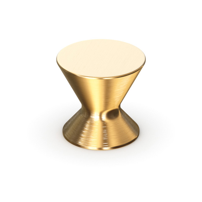Briolette Knob Modern Brushed Gold