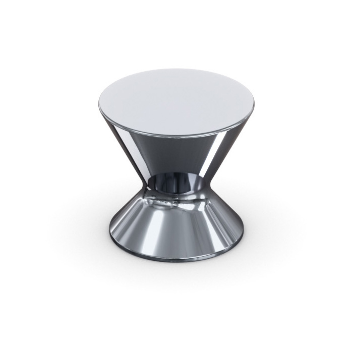 Briolette Knob Polished Chrome
