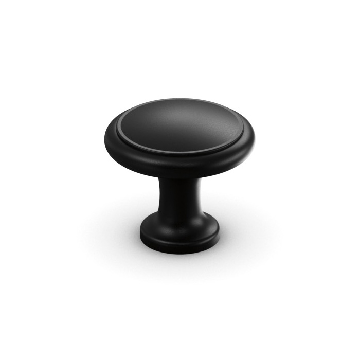 Button Knob Matte Black
