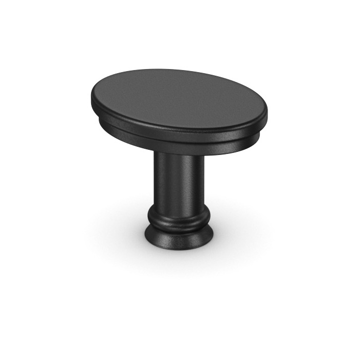 Stamped Knob Matte Black