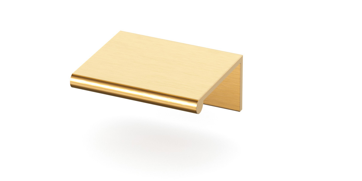 Tab Pull - 1 3/4" Modern Brushed Gold