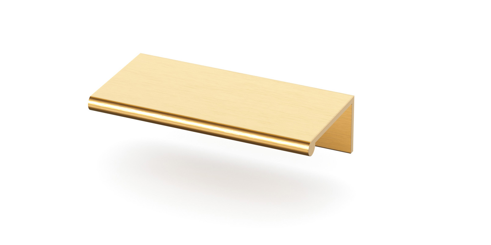 Tab Pull - 3" Modern Brushed Gold