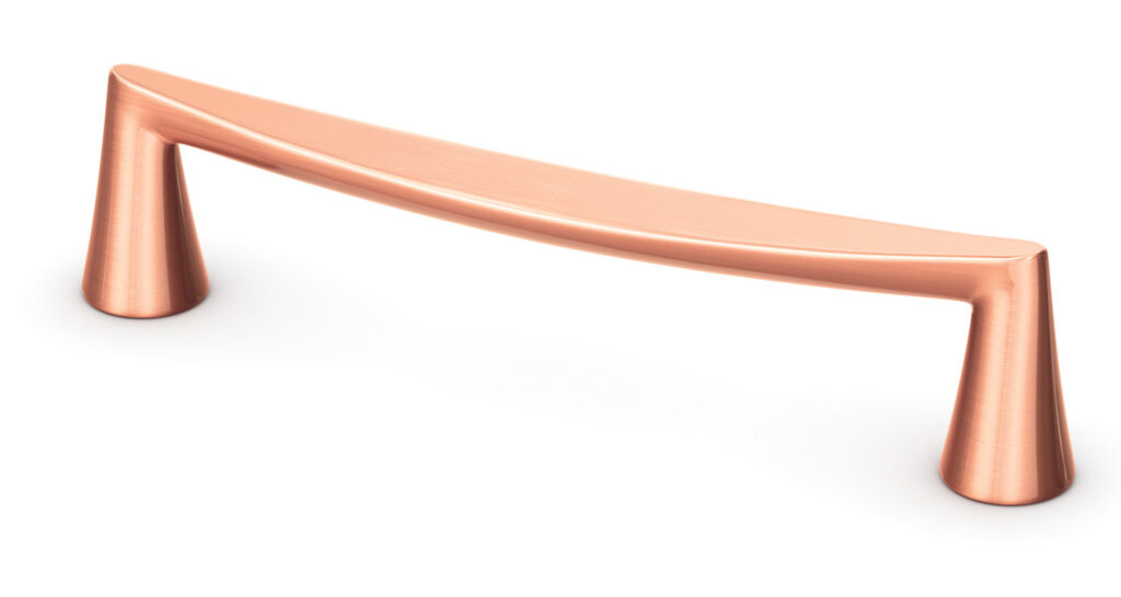 Briolette Pull Brushed Copper Kitchen and Bathroom Hardware, Knobs, Pulls, and