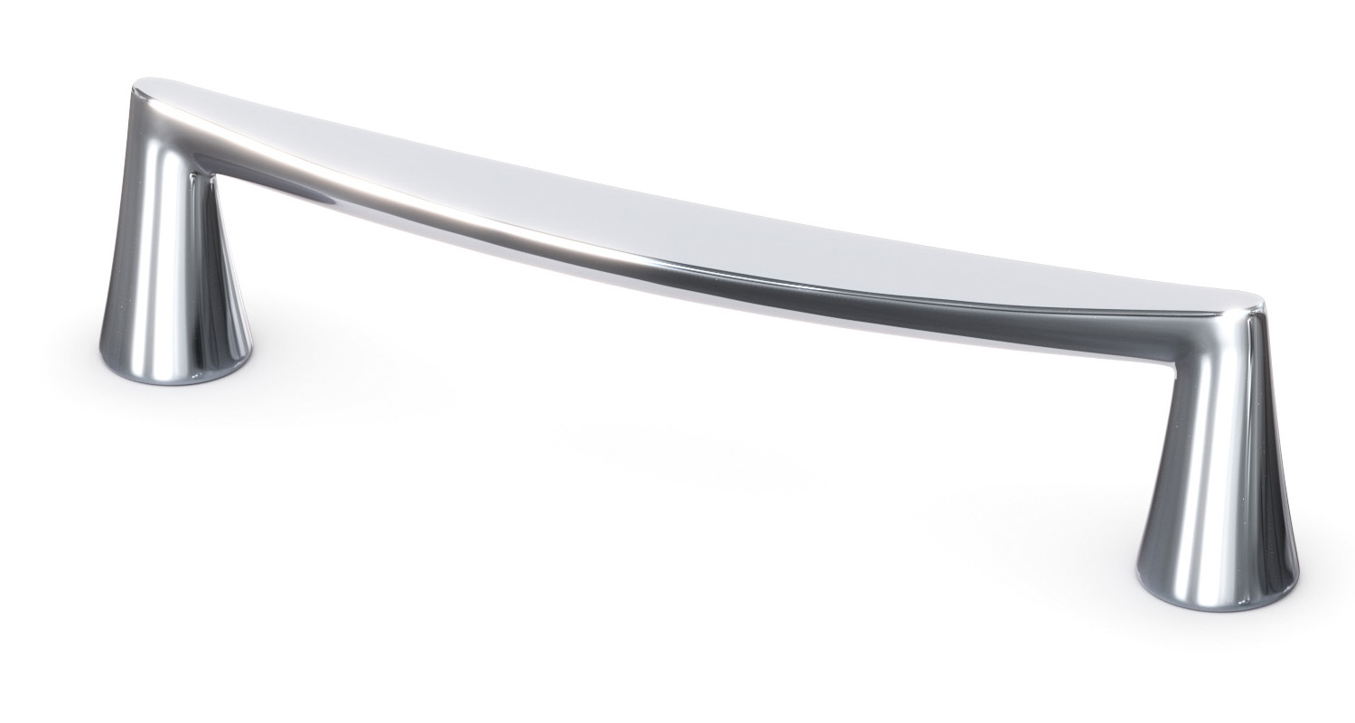 Briolette Pull Polished Chrome