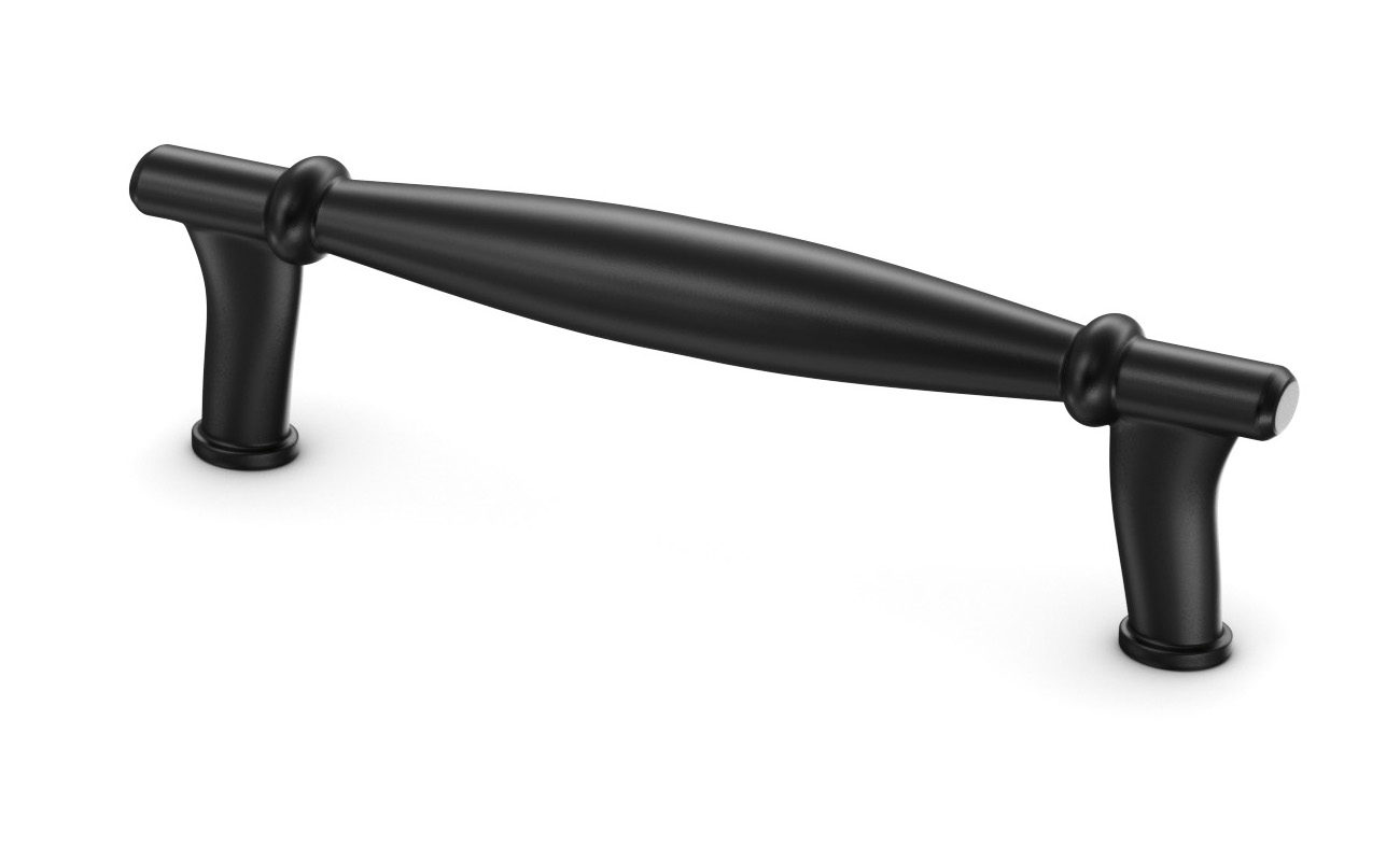 Beaded Pull Matte Black