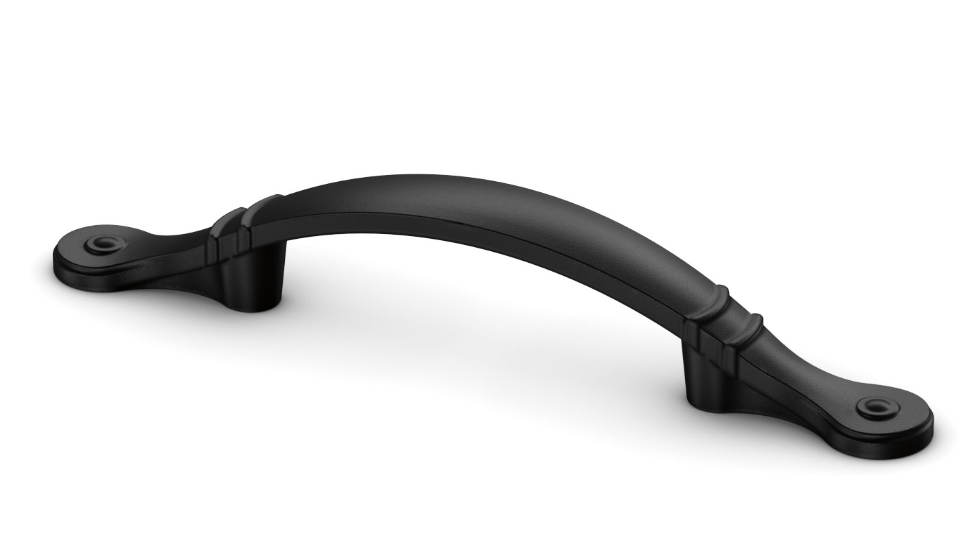 Ringed Arch Pull Matte Black