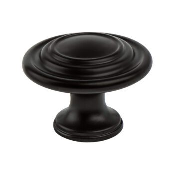 Matte Black Ringed Knob – 0935-155-P