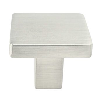 Brushed Nickel Square Knob 1 1/8in. x 1 1/8in. – 0949-1BPN-P
