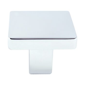 Polished Chrome Square Knob 1 1/8in. x 1 1/8in. – 0950-1026-P