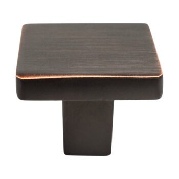 Verona Bronze Square Knob 1 1/8in. x 1 1/8in. – 0953-10VB-P