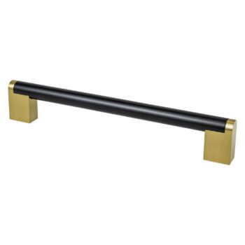 Matte Black and Modern Brushed Gold Pull 192mm – 2197-955MDB-P