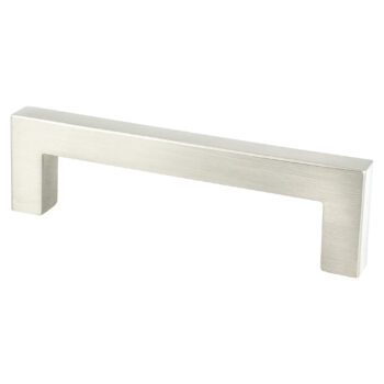 Brushed Nickel Square Pull 96mm – 9009-4BPN-P