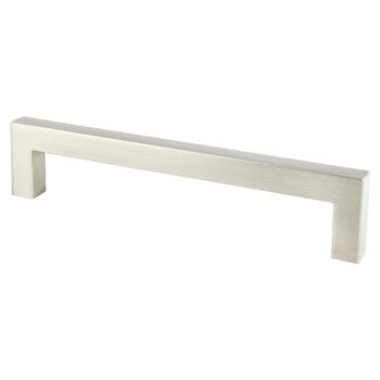 Brushed Nickel Square Pull 128mm – 9012-4BPN-P