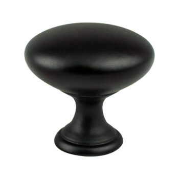 Matte Black Round Knob – 9021-1055-P