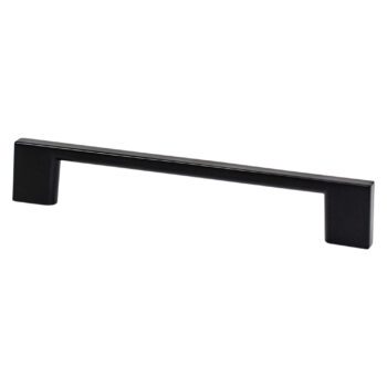 Matte Black Rectangle Pull 128mm – 9053-4055-P