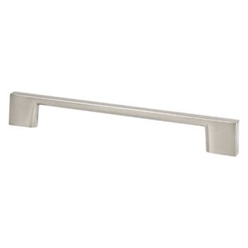 Brushed Nickel Rectangle Pull 160mm – 9056-4BPN-P
