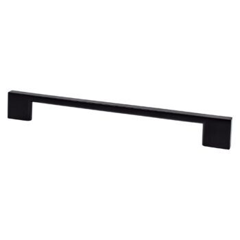 Matte Black Rectangle Pull 192mm – 9061-4055-P