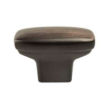Verona Bronze Rounded Rectangle Knob 1 7/16in. x 11/16in. – 9185-10VB-P