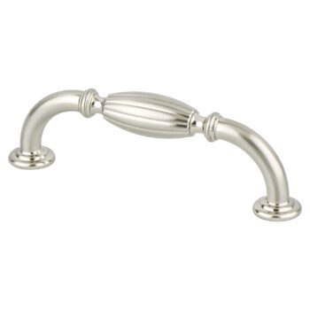 Brushed Nickel Fluted Pull 96mm – 9393-1BPN-P