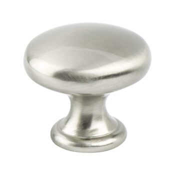 Brushed Nickel Wide Round Knob – 9432-4BPN-P